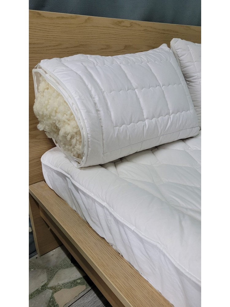 KAPİTONE DOĞAL BONCUK YÜN YASTIK 